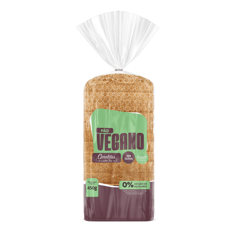 Pão Vegano - 450g | Linha Sem Glúten 